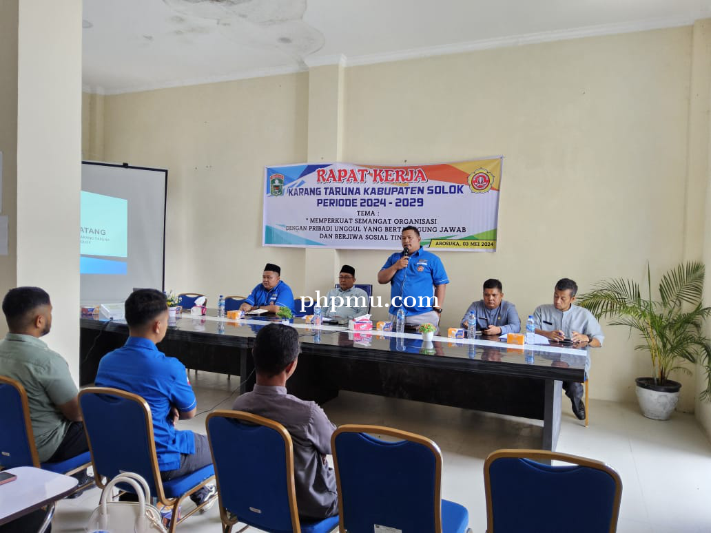 Aksi Karang Taruna dalam Perencana Rapat Kerja Karang Taruna Kab. Solok Tahun 2024