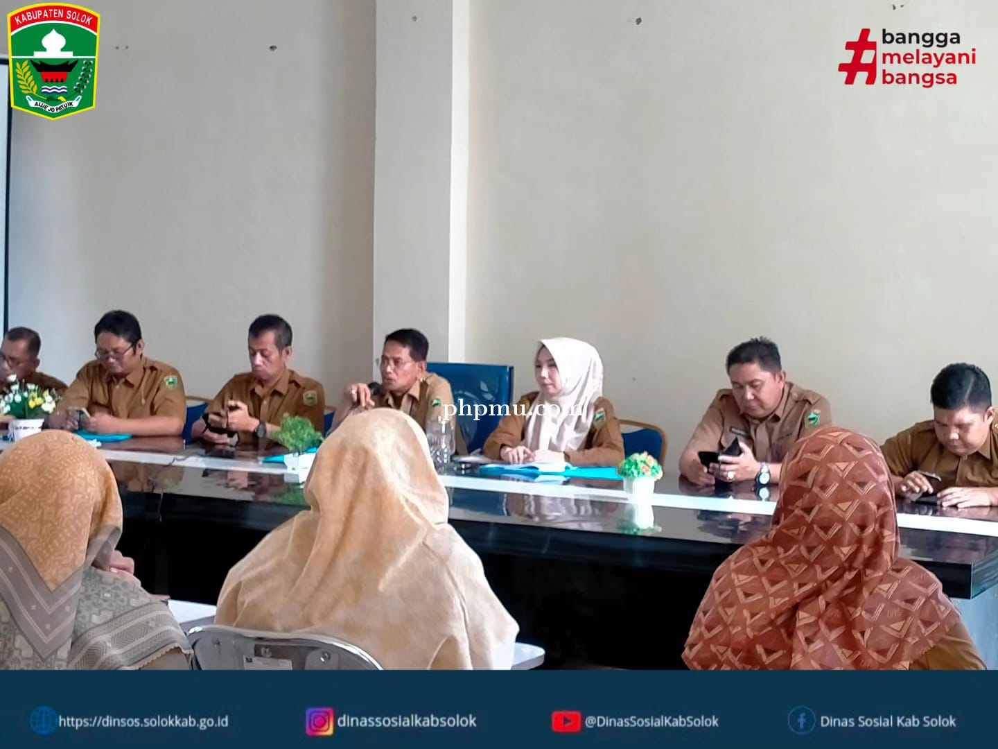 Dinas Sosial Kab. Solok melangsungkan Rapat terkait Persiapan Ombudsman TH 2024.