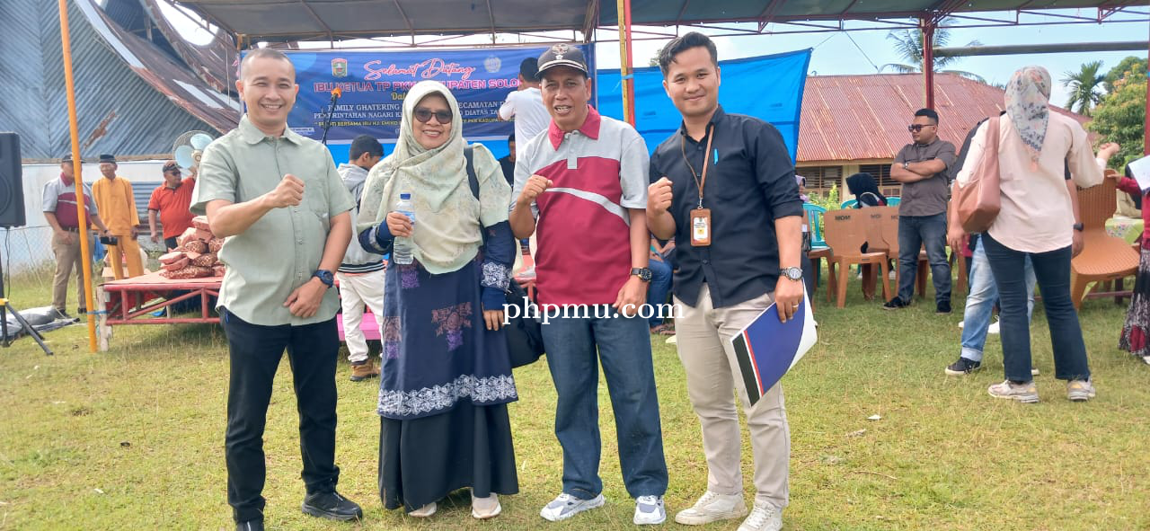 Dinsos Kab. Solok hadiri Family Gathering & Penyerahan Bantuan KPM di Nagari Sulit Air