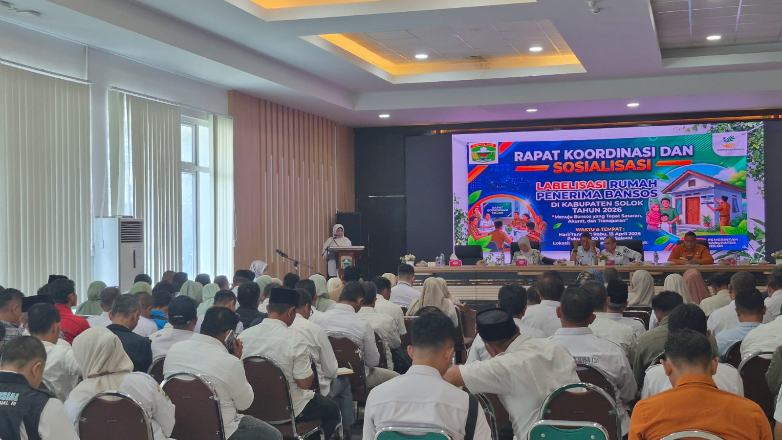 Rapat Koordinasi dan Sosialisasi Labelisasi Rumah Keluarga Penerima Manfaat